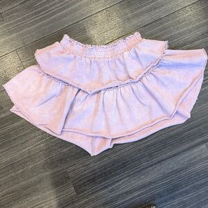 LoveShackFancy Linette Tie Dye Lavender Pink Skirt